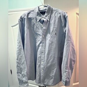 MEN  XL Polo Ralph Lauren Oxford Shirt light blue classic fit